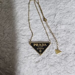 Prada Gold and Black Necklace